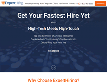 Tablet Screenshot of experthiring.com